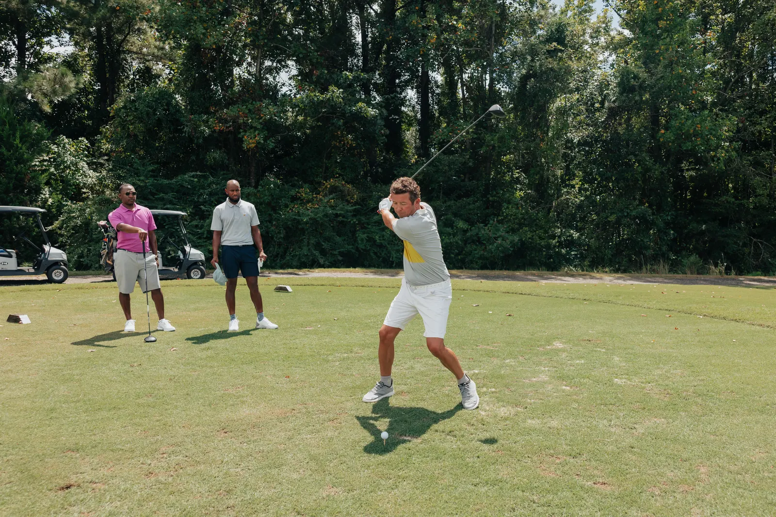 A fourball on the tee