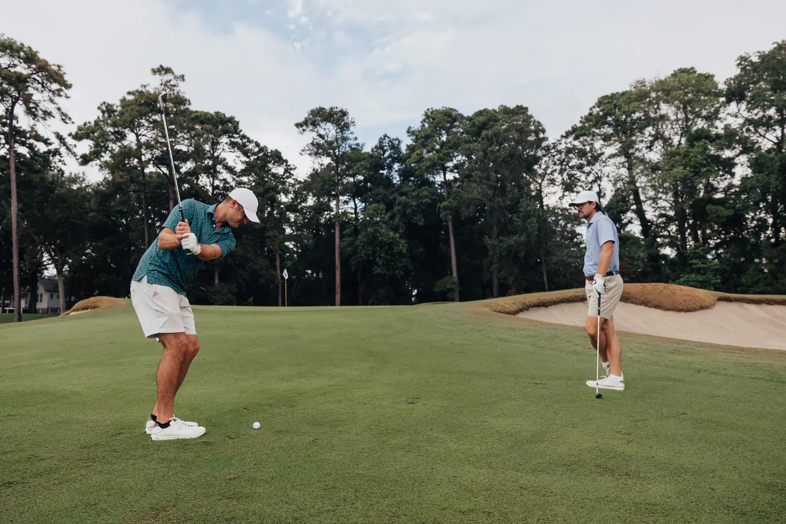 An early tee shot on the Grand Strand
